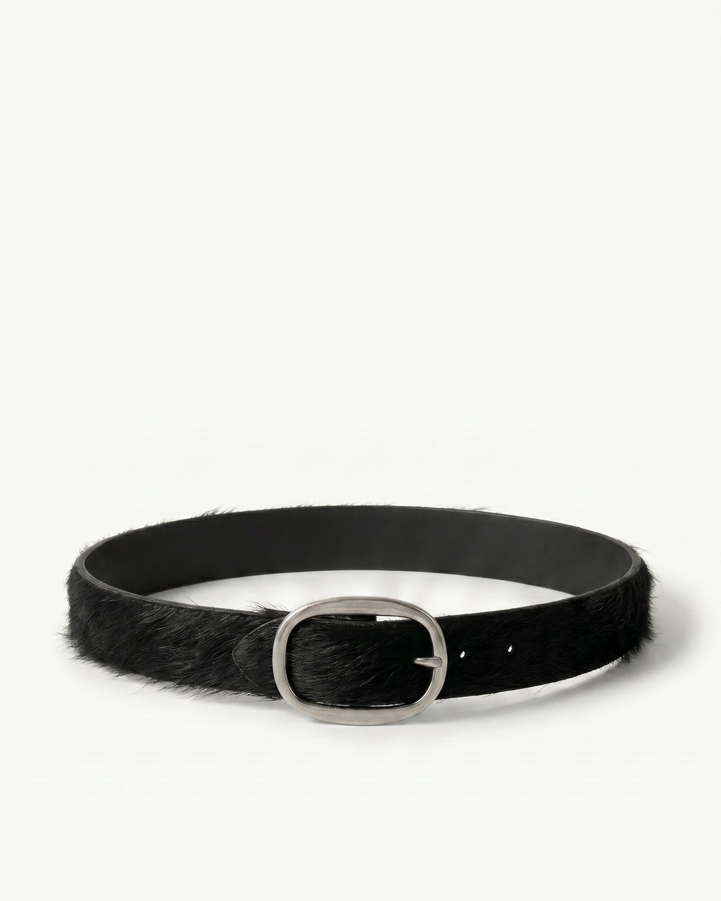 GIA BELT - LONG HAIR BLACK